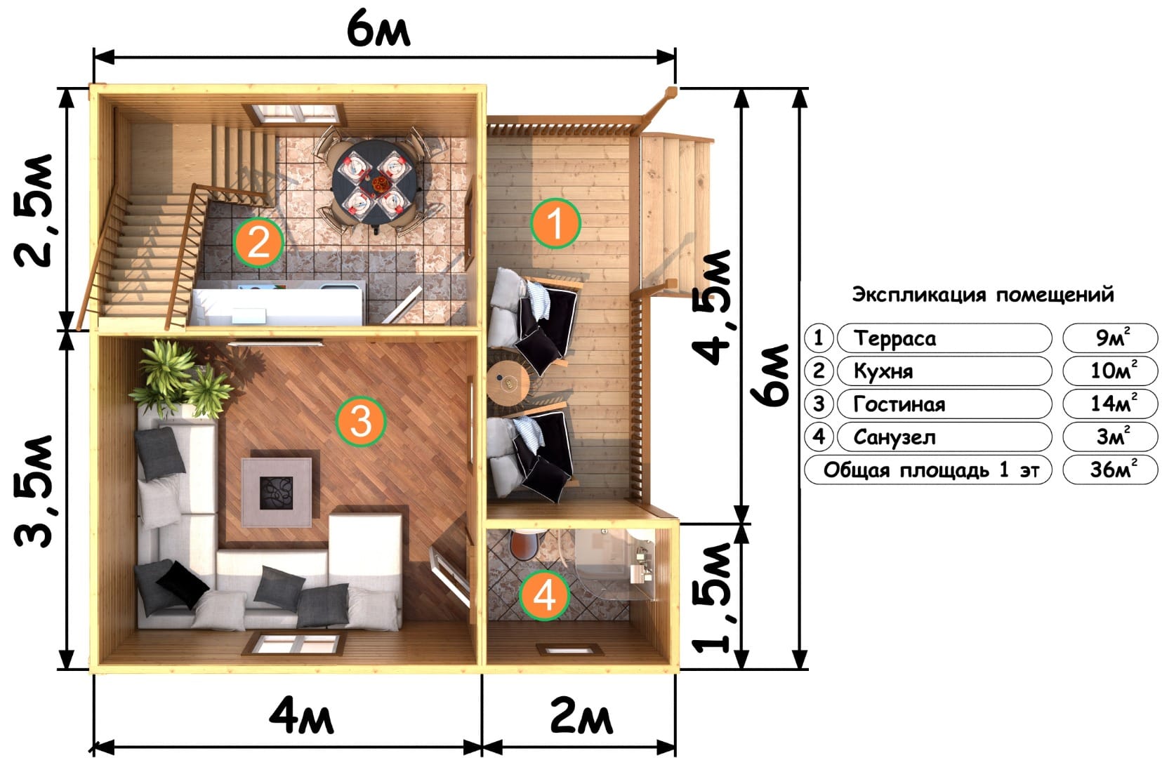 Дом Размером 6 На 6 Фото